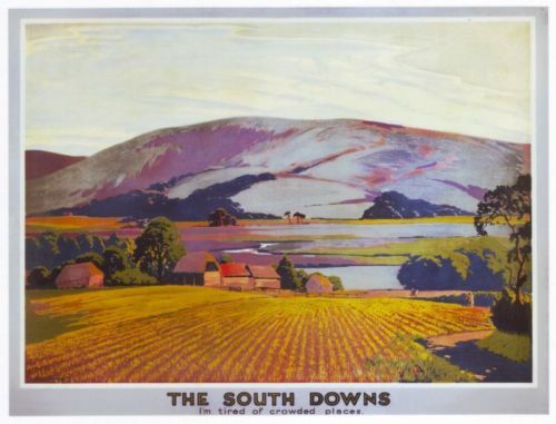 1930's Southern Railway South Downs A3 Poster Reprint