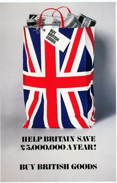 Vintage 1970's Buy British Goods Poster A3/A2/A1 Print