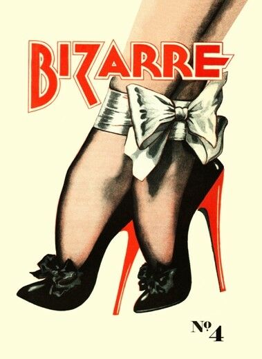 VINTAGE 1940'S BIZARRE FETISH  MAGAZINE VOLUME 4 COVER ART A3 POSTER RE PRINT