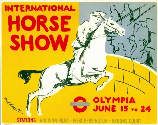 1939 International Horse Show Olympia Poster A3/A2/A1 Print