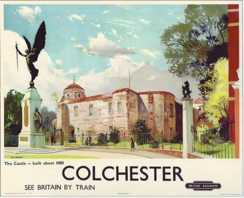 1950 British Railway Poster Colchester A3 / A2 Print