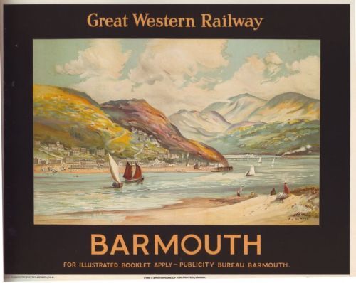 1920's GWR Barmouth A3 Railway Poster Reprint
