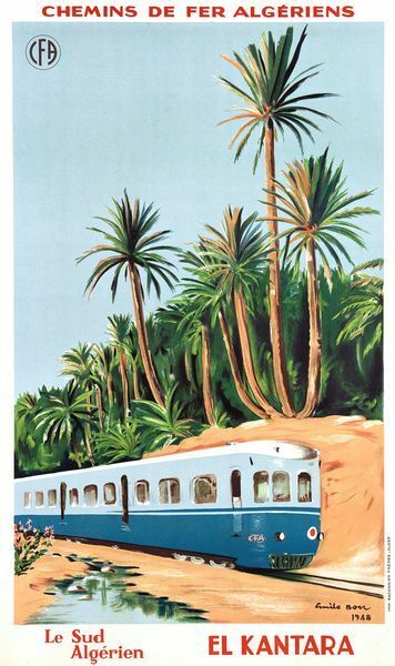 Vintage Algerian El Kantara Tourism Poster A3 Print