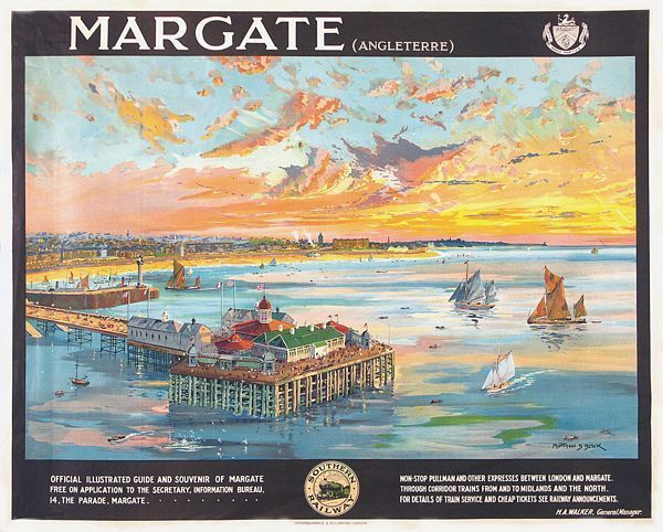 Southern Railways Margate Kent Railway  Poster A3 Print