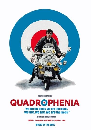 QUADROPHENIA  60s MODS SCOOTERS BRIGHTON THE WHO 1979 FILM  A3 POSTER RE-PRINT