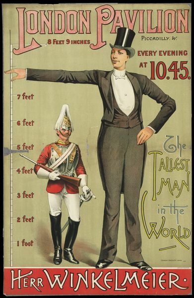 Vintage Freak Show Poster Tallest Man In The World Poster A3/A2/A1 Print