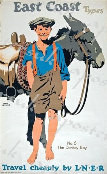 Vintage LNER East Coast Types Donkey Boy Poster A3/A4 Print