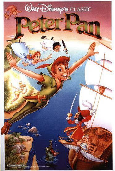 Vintage Peter Pan Movie Poster A3/A2/A1 Print