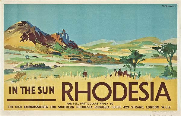 Vintage Rhodesia Southern Africa Tourism Poster A3 Print