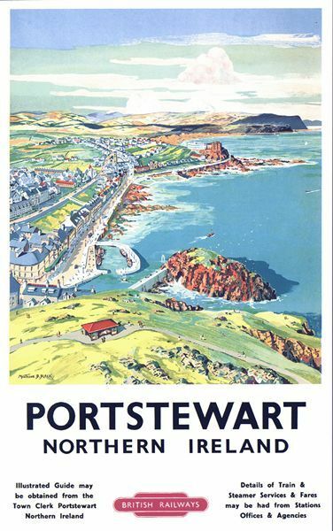 Vintage LMS Portstewart Northern Ireland Railway Poster A3/A2/A1 Print