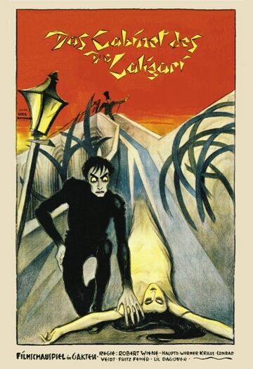 THE CABINET OF DR CALIGARI  RARE 1920 SILENT FILM POSTER A3 REPRINT