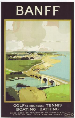 1920's LNER Banff Railway A3 Poster Reprint