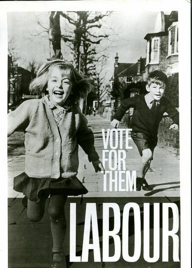 Vintage 1960's Labour Party Vote For Them Poster A3 Print