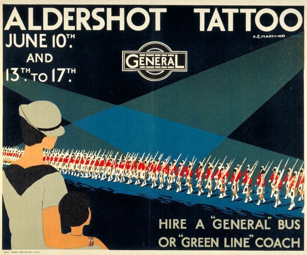 1933 Aldershot Military Tattoo Poster A3/A2/A1 Print