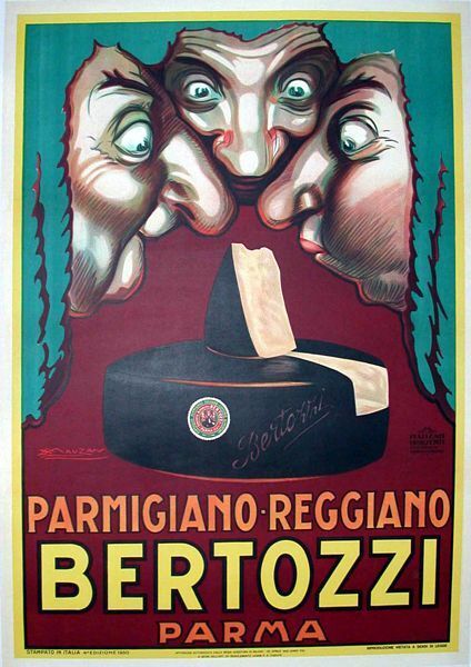 Vintage Italian Cheese Advertisement Poster  A3/A2/A1 Print