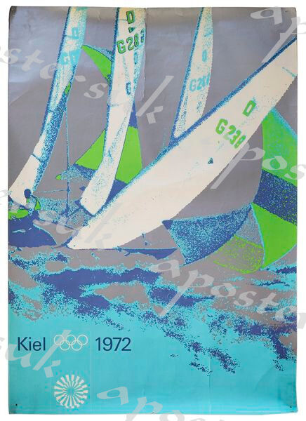 1972 Munich Olympics Yachting Poster A3/A4 Print