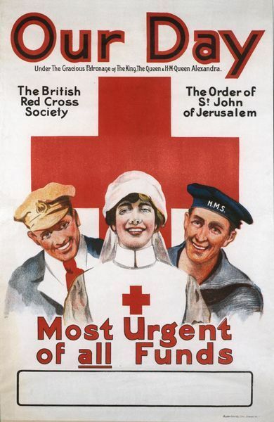 Vintage World War 1 Red Cross Poster A3/A2/A1 Print