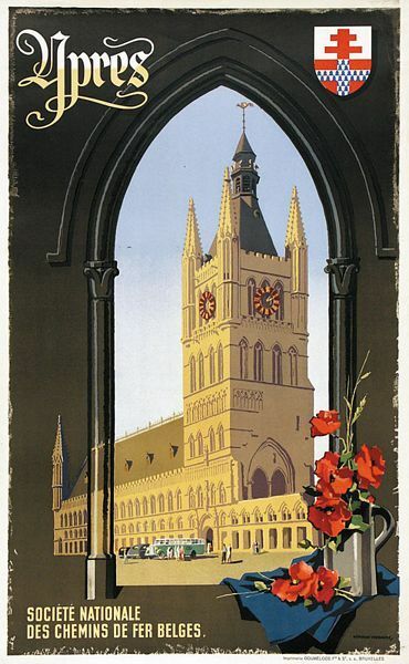 1930's Ypres Belgium Tourism Poster A3 Print