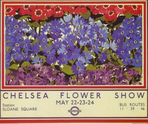 1935 Chelsea Flower Show London TravelA3 Poster Reprint