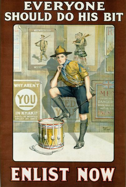 World War One Boy Scout Recruitment Poster A3/A2/A1 Print