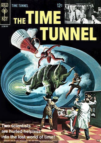Vintage The Time Tunnel 1960's Sci Fi Comic Cover Poster A3 Print