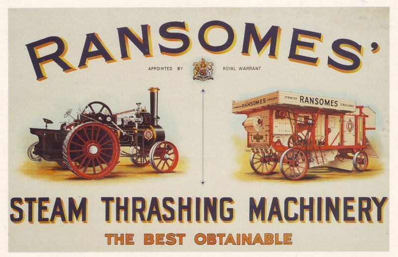 Ransomes Traction Engines Advertising  Poster A3 / A2 Print
