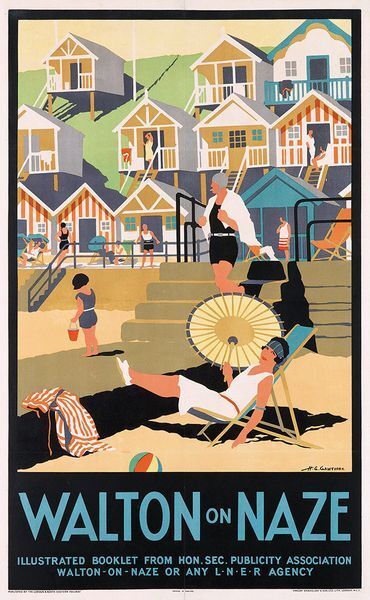 Vintage LNER Walton On The Naze Railway Poster  A3 Print