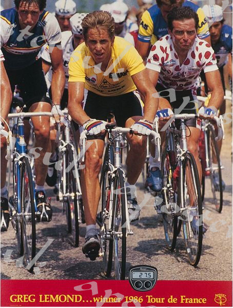 1986 Tour de France Promotional Cycling Poster A3/A4 Print