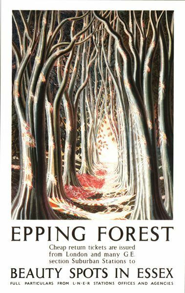 Vintage LNER Epping Forest Railway Poster A3/A2/A1 Print