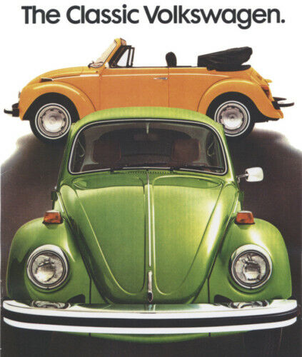 Vintage VW Beetle Advertisement A3 Poster Reprint