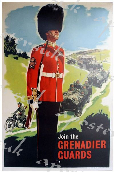 Vintage Grenadier Guards Recruitment Poster A3/A4 Print