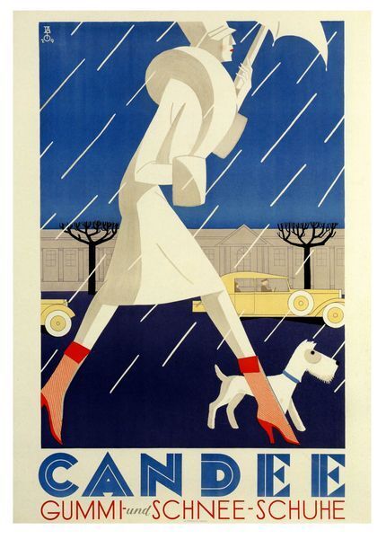 1920's Art Deco Swiss Footwear Advert Poster   A3/A2/A1 Print