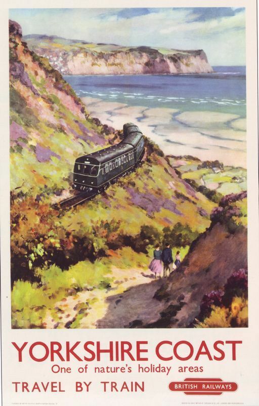 1959 British Rail Yorkshire Coast Poster A3 / A2 Print