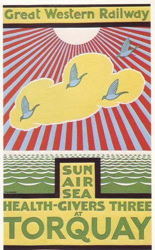 1920's GWR Torquay Railway  Poster A3 Reprint