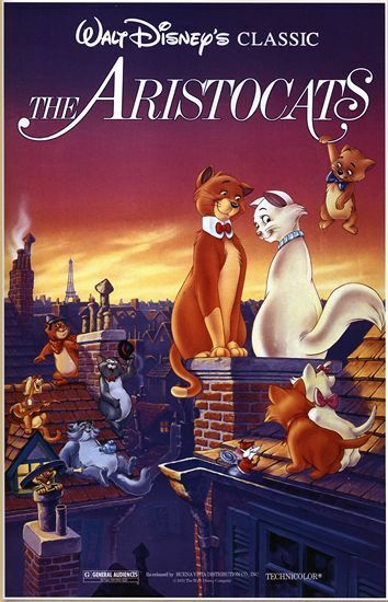 Vintage Aristocats Movie Poster A3/A2/A1 Print