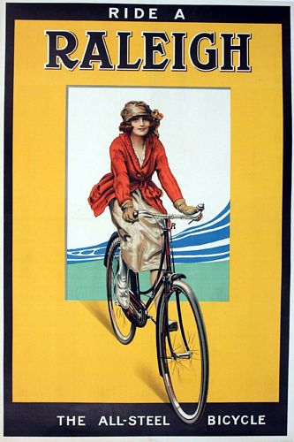 Vintage Raleigh Bicycle Advertisement Poster A3/A4