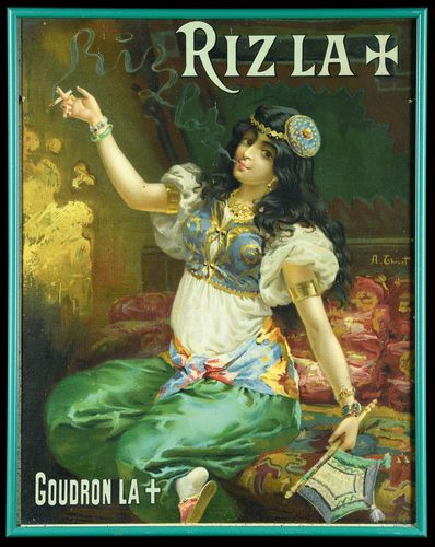 Vintage French Rizla Cigarette Papers Advertisement Poster A3/A4