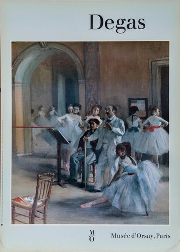 Vintage Degas Art Exhibition Paris Poster A3/A4