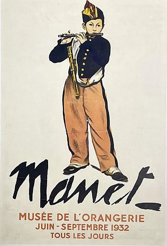 Vintage 1932 Manet Art Exhibition Paris Poster A3/A4