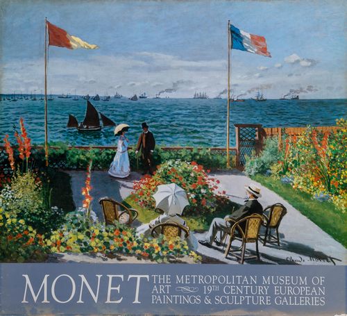 Vintage Monet Art Exhibition New York Poster A3/A4