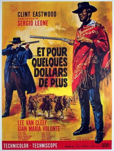 Vintage Spanish For A Few Dollars More Movie Poster A3/A4