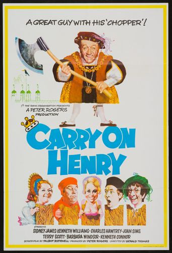 Vintage Carry On Henry Movie Poster A3/A4