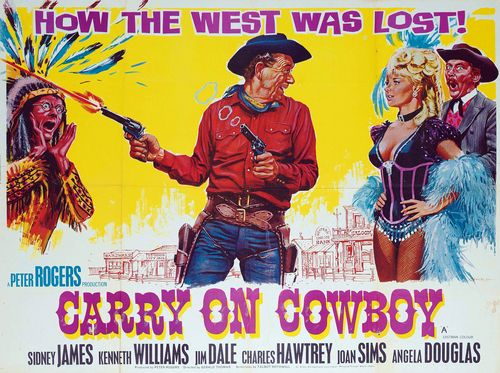 Vintage Carry On Cowboy Movie Poster A3/A4