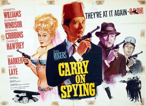 Vintage Carry On Spying Movie Poster A3/A4