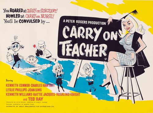 Vintage Carry On Teacher Movie Poster A3/A4