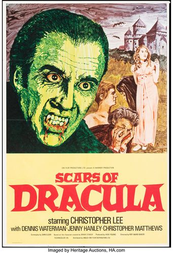 Vintage Scars Of Dracula Hammer Movie Poster A3/A4