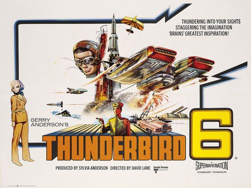 Vintage Thunderbird 6 Movie Poster A3/A4