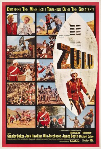 Vintage Zulu Michael Caine Movie Poster A3/A4