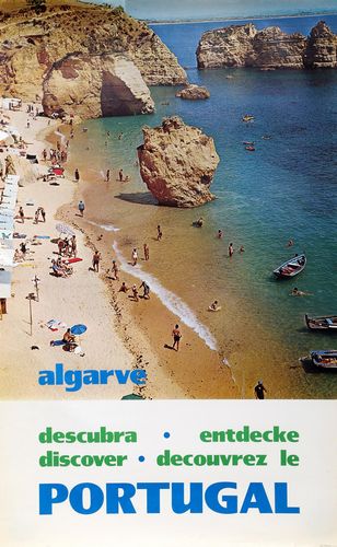 Vintage Algarve Portugal Tourism Poster A3/A4