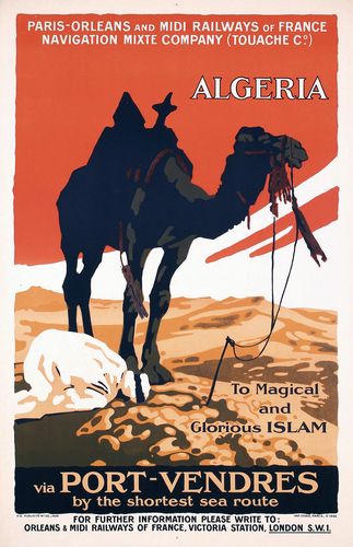 Vintage Algeria Tourism Poster A3/A4